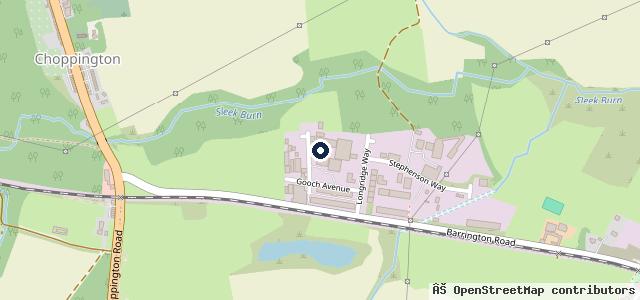Map showing the location of Barrington MOT Centre