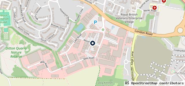 Map showing the location of JCB Volkswagen Maidstone