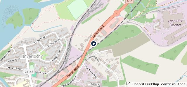 Map showing the location of Ben Nevis Motors Ltd