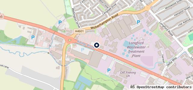 Map showing the location of Big Motoring World Cannock