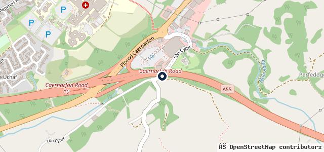 Map showing the location of Gwynedd Motorcycles