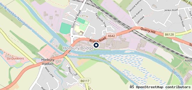 Map showing the location of Bridge Tyres
