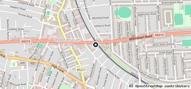 Map showing the location of Bridge Garage