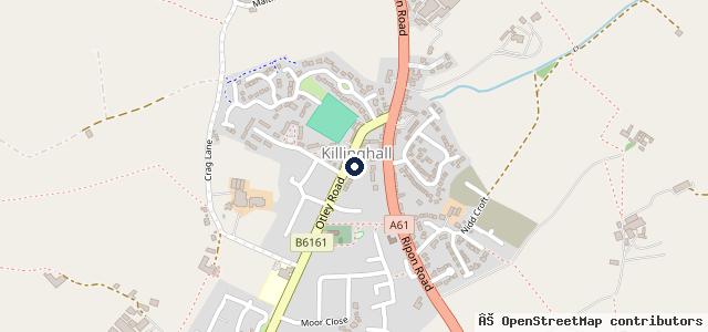 Map showing the location of Brookroyd Garage