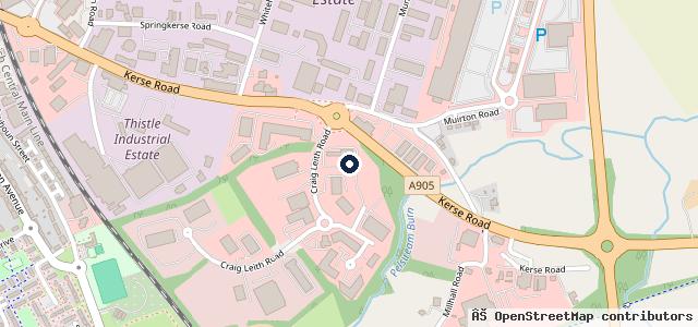 Map showing the location of Douglas Park BMW Stirling
