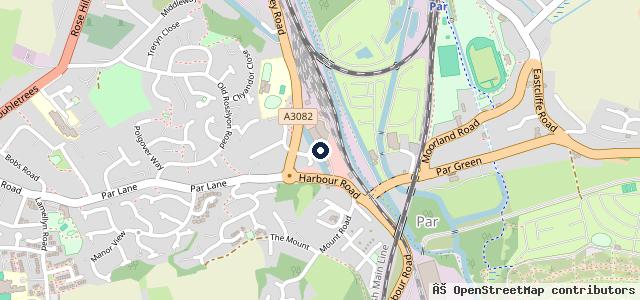 Map showing the location of Burninghams Garage