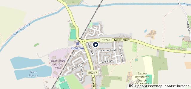 Map showing the location of Station Garage
