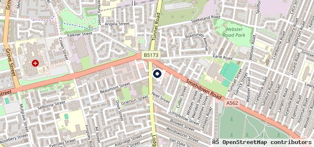 Map showing the location of C&S Mot & Service Centre