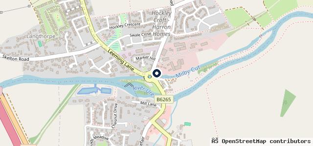 Map showing the location of Canal Garage