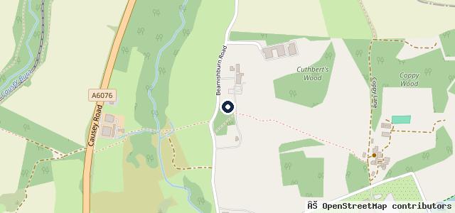 Map showing the location of Car Barn Beamish