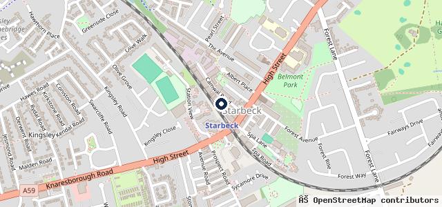 Map showing the location of Carmaster Garage