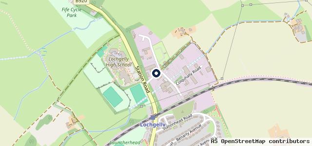Map showing the location of Cartmore MOT Centre