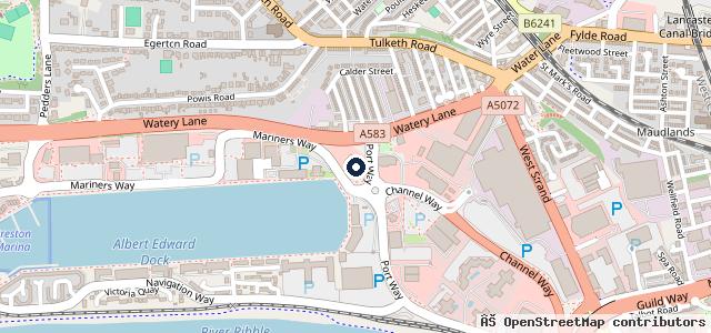 Map showing the location of CarSupermarket.com Preston