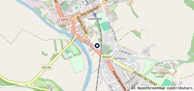 Map showing the location of Central Garage