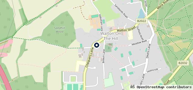Map showing the location of Chequers Lane Garage