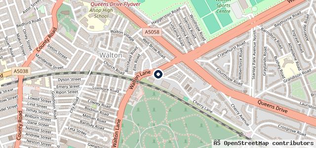 Map showing the location of Cherry Lane Motors ltd