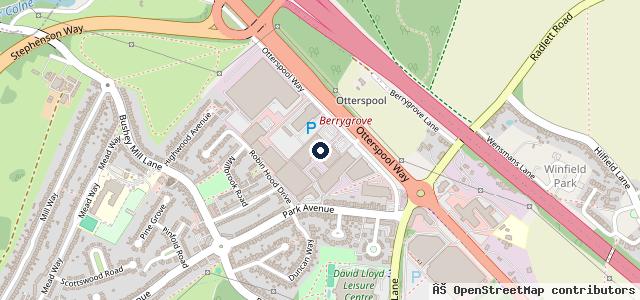 Map showing the location of Citygate Volkswagen Watford