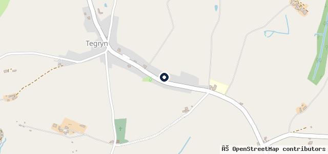 Map showing the location of Central Garage Tegryn