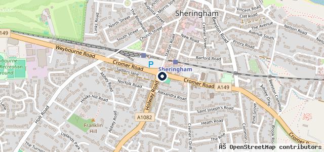 Map showing the location of Coastal Motorsport | North Walsham