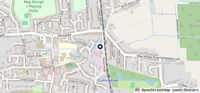 Map showing the location of Cottingham MOT Centre Ltd