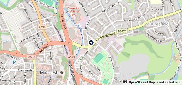 Map showing the location of CSG Automotive Land Rover & Range Rover Service Centre