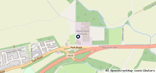Map showing the location of D W Autos Tadcaster Ltd