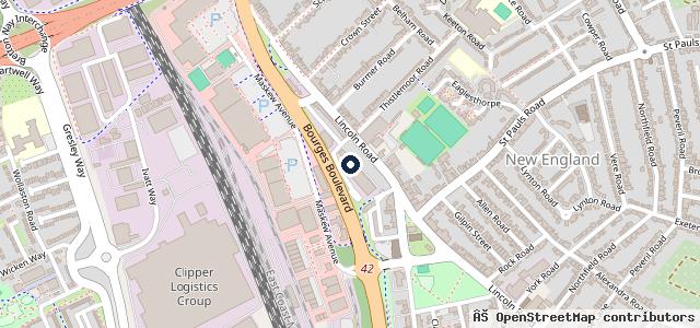 Map showing the location of ATD Vehicle Specialists LTD (Peterborough)
