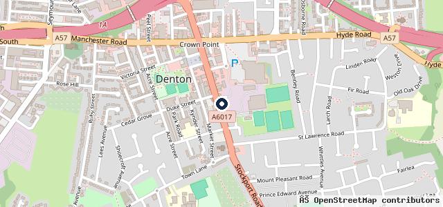 Map showing the location of Denton Auto Care Ltd