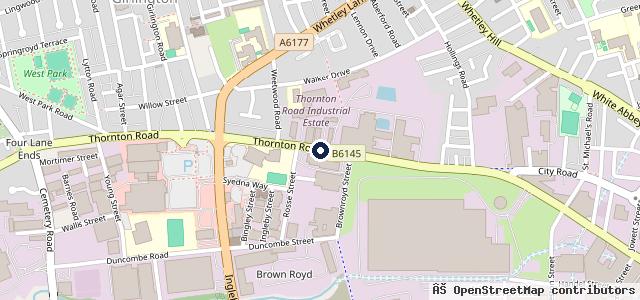 Map showing the location of Mercedes-Benz of Bradford