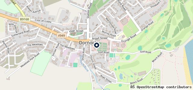 Map showing the location of North Coast Cars Service &amp; MOT Centre | Dornoch