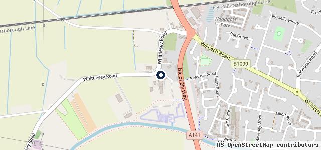 Map showing the location of Donna's MOT & Tyre Centre