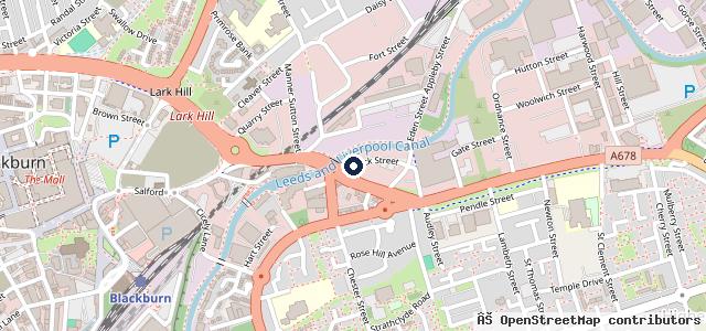 Map showing the location of Dock Street Garage