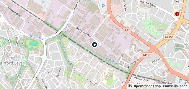Map showing the location of Dave Wood Racing