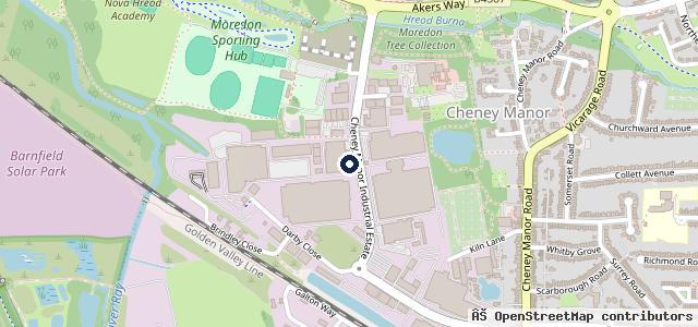Map showing the location of Essential Vehicle Services Ltd