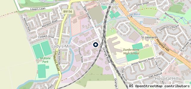 Map showing the location of Dunfermline MOT & Service Centre