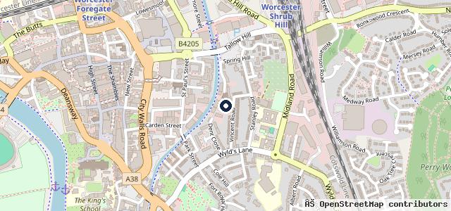 Map showing the location of Corporate & Retail Services