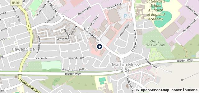 Map showing the location of Stanmore Service Centre | Blackpool
