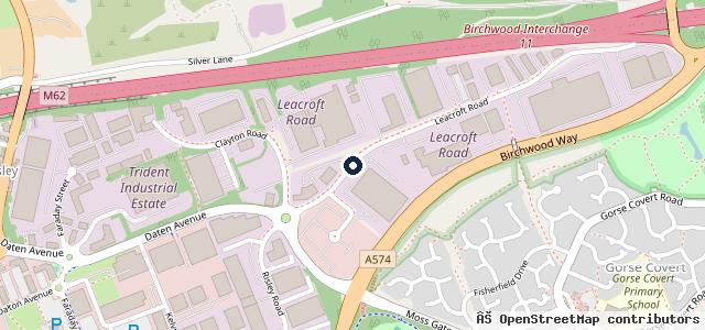 Map showing the location of Mercedes-Benz of Warrington