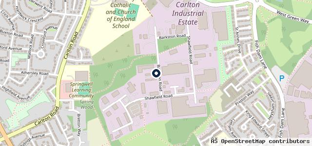 Map showing the location of Motus Commercials Barnsley - DAF
