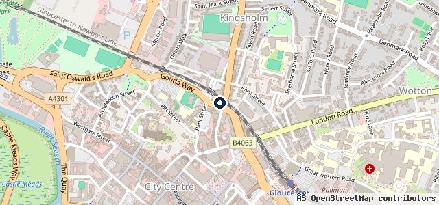 Map showing the location of Faticas Garage