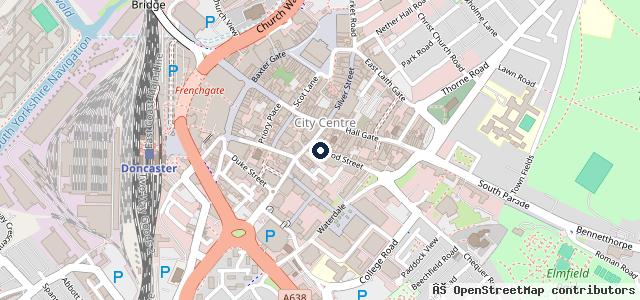 Map showing the location of Fresh Car SMART Repairs Doncaster