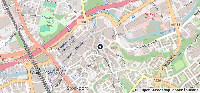 Map showing the location of FRESH Car Valeting Stockport