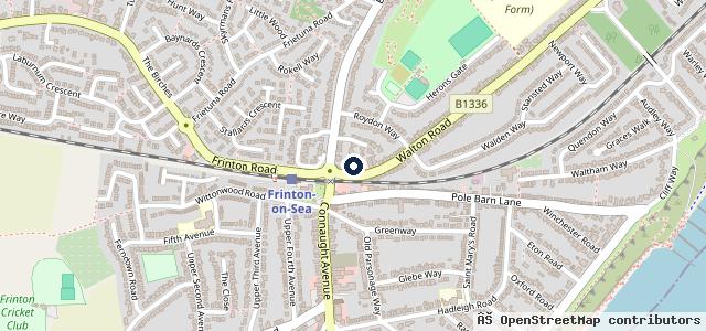Map showing the location of Frinton MOT Centre ltd