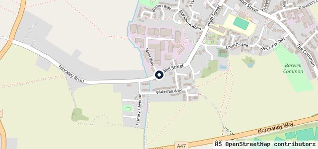 Map showing the location of Mill Street Motors | Leicester