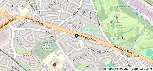 Map showing the location of H.S Tyres