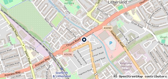 Map showing the location of SRC Automotive