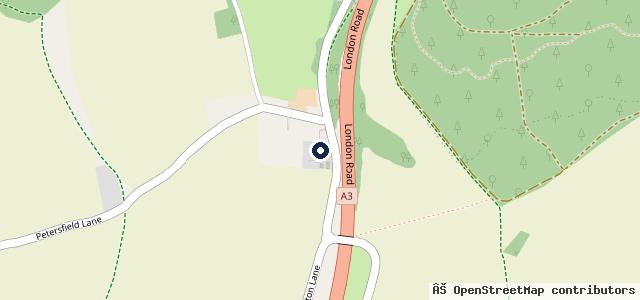 Map showing the location of Chalton Mot Centre