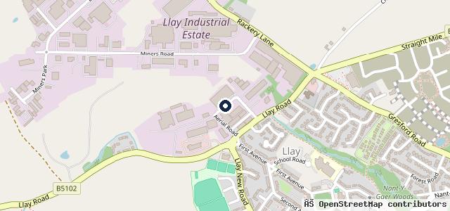 Map showing the location of John Roberts Motor Services Wrexham