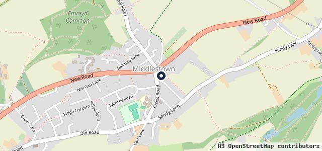 Map showing the location of Dave Taylor Garage Services
