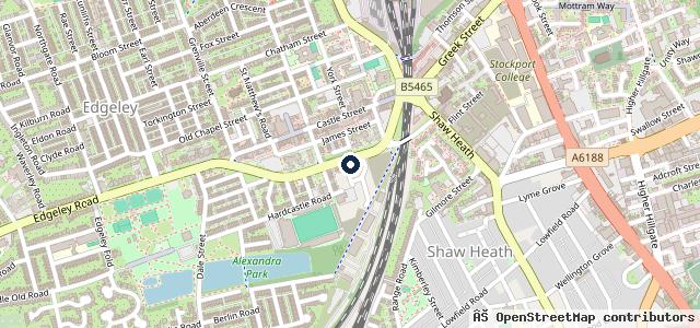 Map showing the location of Mercia Motors | Sheffield